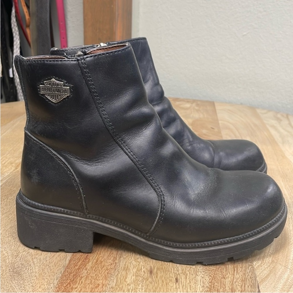 Harley-Davidson Motor Boots - Black Womens 8.5